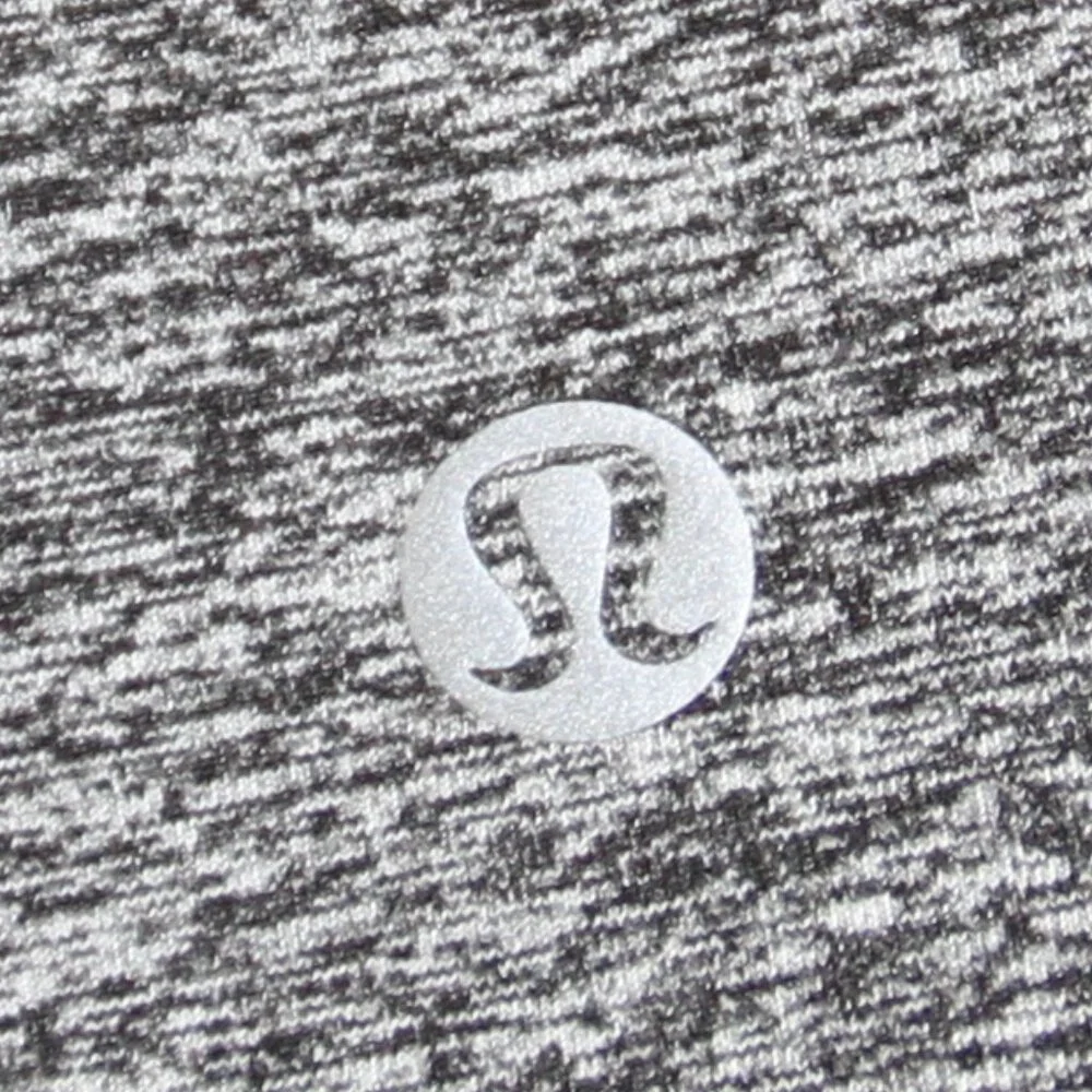 Lululemon Always Alert 1/2 Zip Pullover Heathered Black Gray Rulu Fleece Size 6